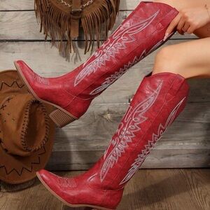 Red Western Cowboy Boots